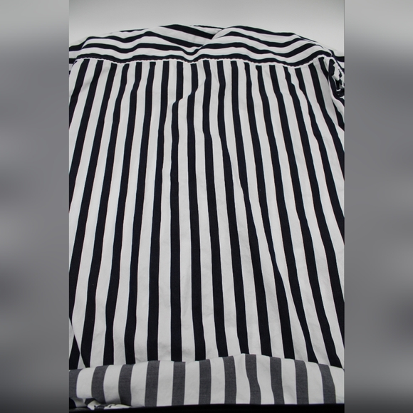 A New Day Navy & White Striped Shirt Dress – Size M - Picture 6 of 9